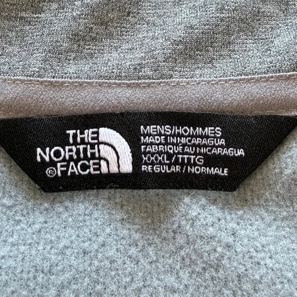 The North Face Amazon ARNS Region Fleece Jacket Men XXXL Grey Full Zip Softshell
